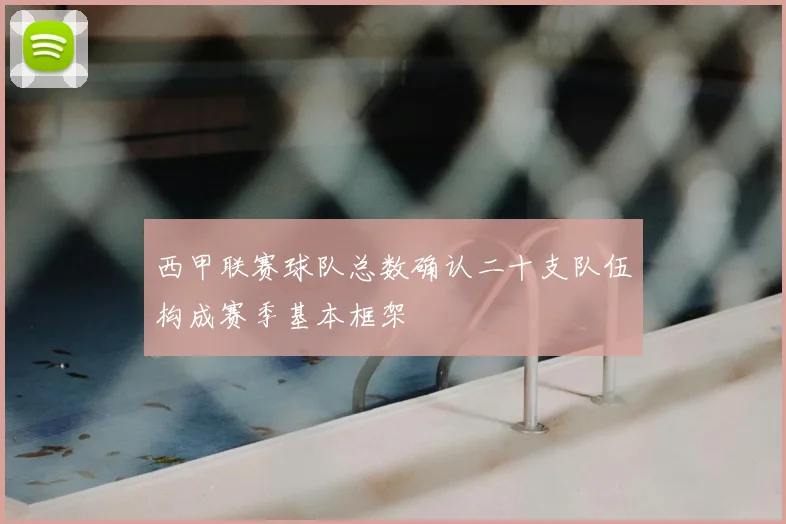 西甲联赛球队总数确认二十支队伍构成赛季基本框架